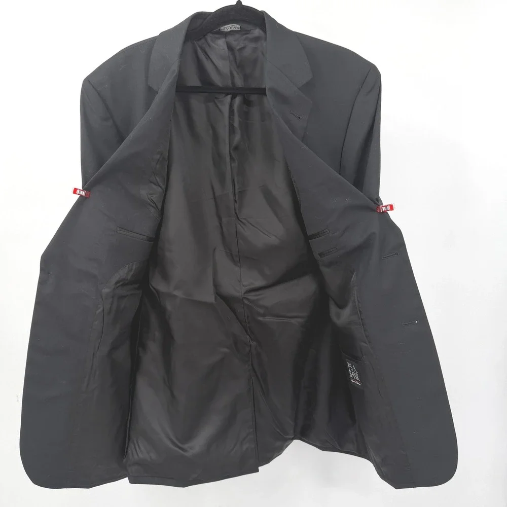 Jos. A.‎ Bank Mens 42R Sport Coat Blazer Black Signature Collection 100% Wool